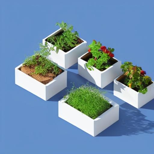 Image of Herb Garden in comic style