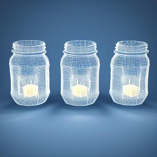 Image of Mason Jar Lanterns in comic style